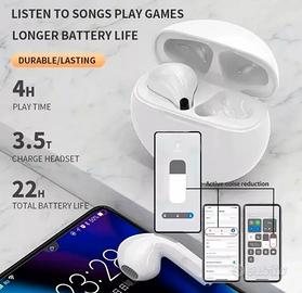 Air Pro 6 Pods auricolari True Wireless E Custodia