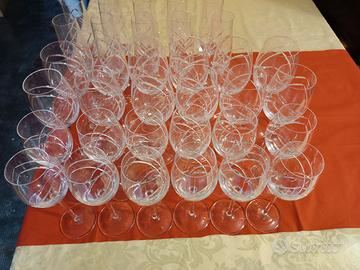 servizio bicchieri cristallo