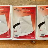 Buste porta-documenti trasparenti A4 - nuove, conf