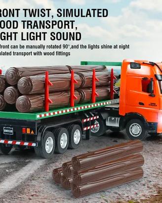 Camion RC Huina 1313 Porta Tronchi 1/18 9CH