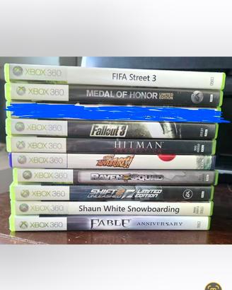 xbox 360 lotto di 9 giochi 