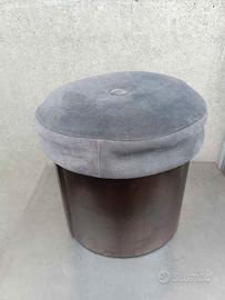 Puff-sgabello contenitore anni 60-70