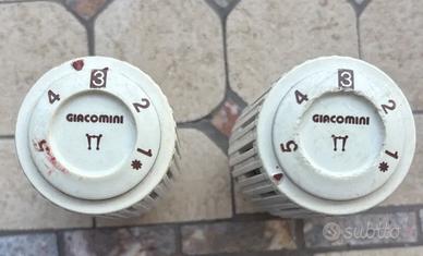 2X Comando termostatico Giacomini per termosifoni