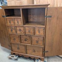 Dispensa cassettiera antica arte povera