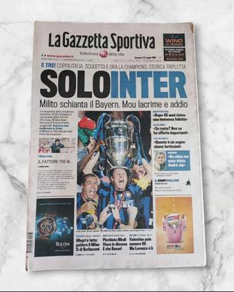 Collezione inter triplete nuova sigillata 