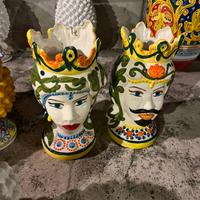 Arredamento teste di moro pigne