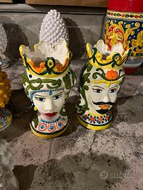 Arredamento teste di moro pigne