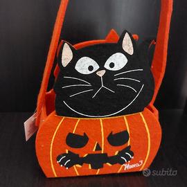 Borsa gatto zucca halloween