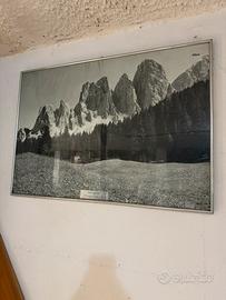 Coppia stampe cornice alluminio anni 70 80