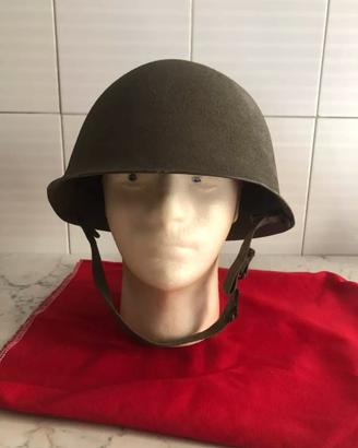 ELMETTO OTAN FRANCESE INTEGRO 1952 CON SOGGOLO