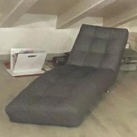 chaise longue con copri in tessuto