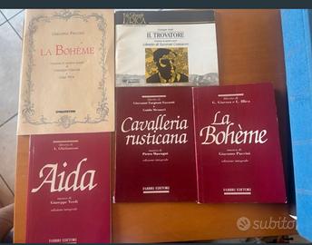 Lotto di 5 libretti d opera