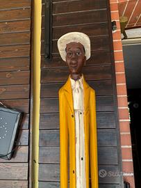 Scultura Artigianale in Legno – Figura Umana