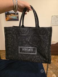 Versace tot bag nera