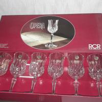 Set bicchieri e coppette in cristallo