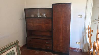 Mobile Antiquariato anni '50 in Radica 