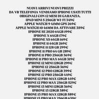 IPHONE USATI 12 MESI DI GARANZIA