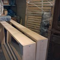 Base letto matrimoniale con 2 doghe motorizzate