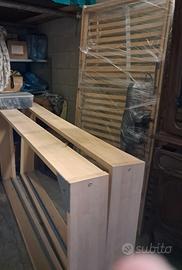 Base letto matrimoniale con 2 doghe motorizzate