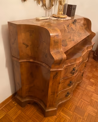 CASSETTONE BAROCCO VENEZIANO IN RADICA DI NOCE