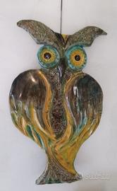 Gufo da Parete Ceramica Smaltata Faenza (47 cm)