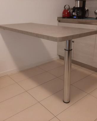 Tavolo penisola 135x60x4 regolabile in altezza 