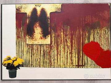 HERMANN NITSCH - Lifografia ritoccata a mano