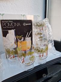 Guzzini bicchieri bibita anni 70