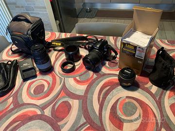 Reflex Nikon d3100 + 35mm +18-105 + 70-300