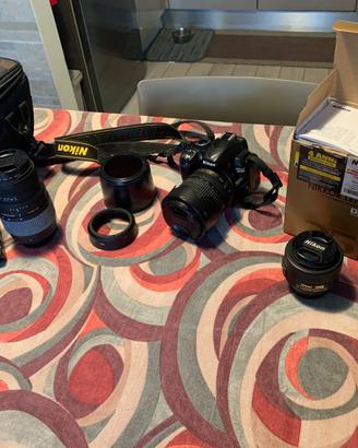 Reflex Nikon d3100 + 35mm +18-105