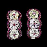 Orecchini in Argento Placato Oro, Gemme Naturali