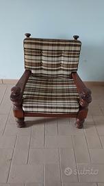 poltrona in legno