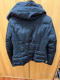 Giubbotto zara donna blu con pelliccia