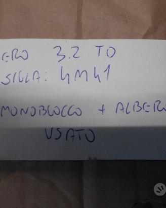 Monoblocco con albero pajero 3,2 tdi 4m41