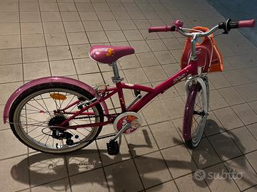 city bike taglia 20 da bambina btwin decathlon