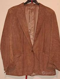 Giacca donna vera pelle scamosciata tg 42/44