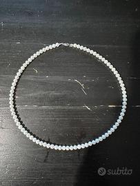 Collana perle coltivate con chiusura in argento
