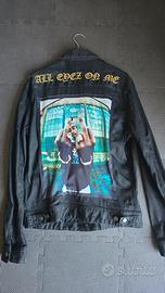Giacca Jeans Replay 2Pac Tribute ricamata a mano