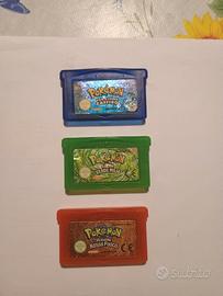 Pokemon versione zaffiro, verde foglia,rosso fuoco