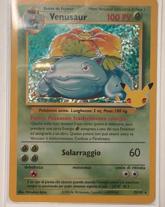Carta Pokémon Venusaur 15/102 gran festa