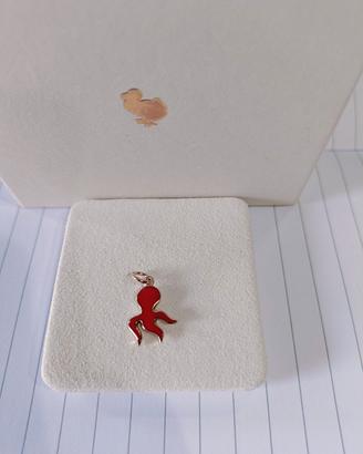 Dodo Pomellato Polpo smaltato rosso oro rosa
