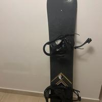 Tavola snowboard SALOMON con attacchi