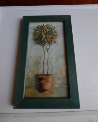 Quadretto in legno (pianta in vaso)