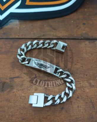 Bracciale Harley Davidson skull flames