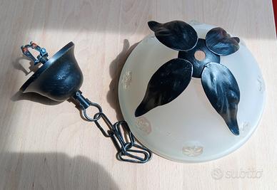 Lampadario Rustico Ferro Battuto da " Completare "