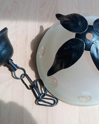 Lampadario Rustico Ferro Battuto da " Completare "