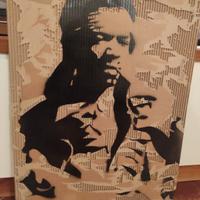 quadro Jimi Hendrix su cartone. 