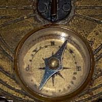 Antica Bussola solare in bronzo