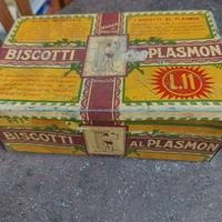 scatola latta plasmon vintage 