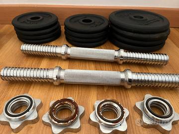 Set manubri e pesi 20kg Domyos con valigetta
